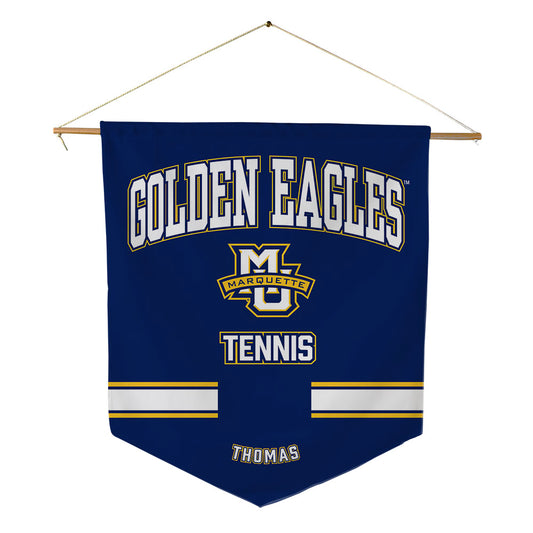Marquette - NCAA Men's Tennis : Alex Thomas - Pennant - 18" x 21"-0