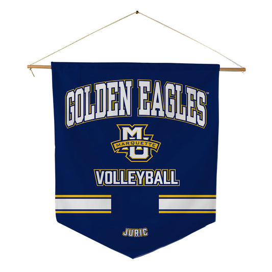 Marquette - NCAA Women's Volleyball : Tani Juric - Pennant - 18" x 21"-0