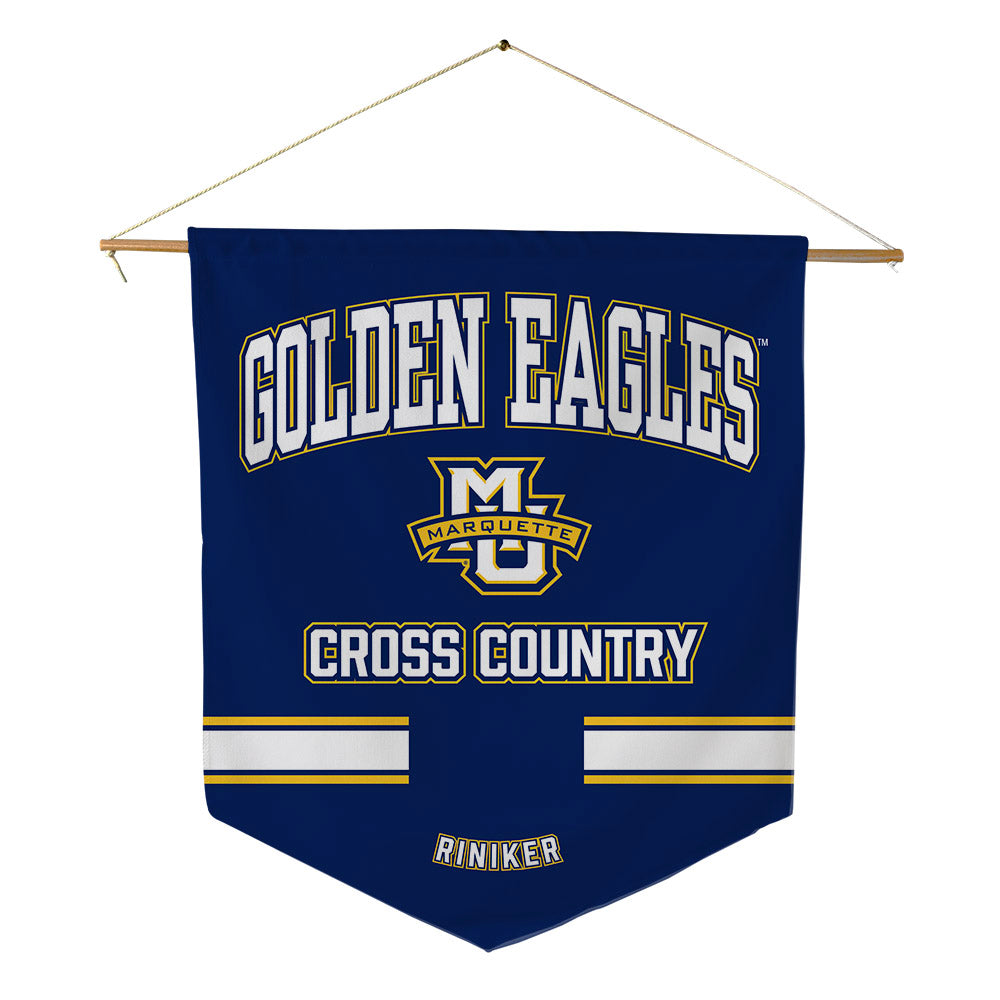 Marquette - NCAA Men's Cross Country : Dylan Riniker - Pennant - 18" x 21"-0