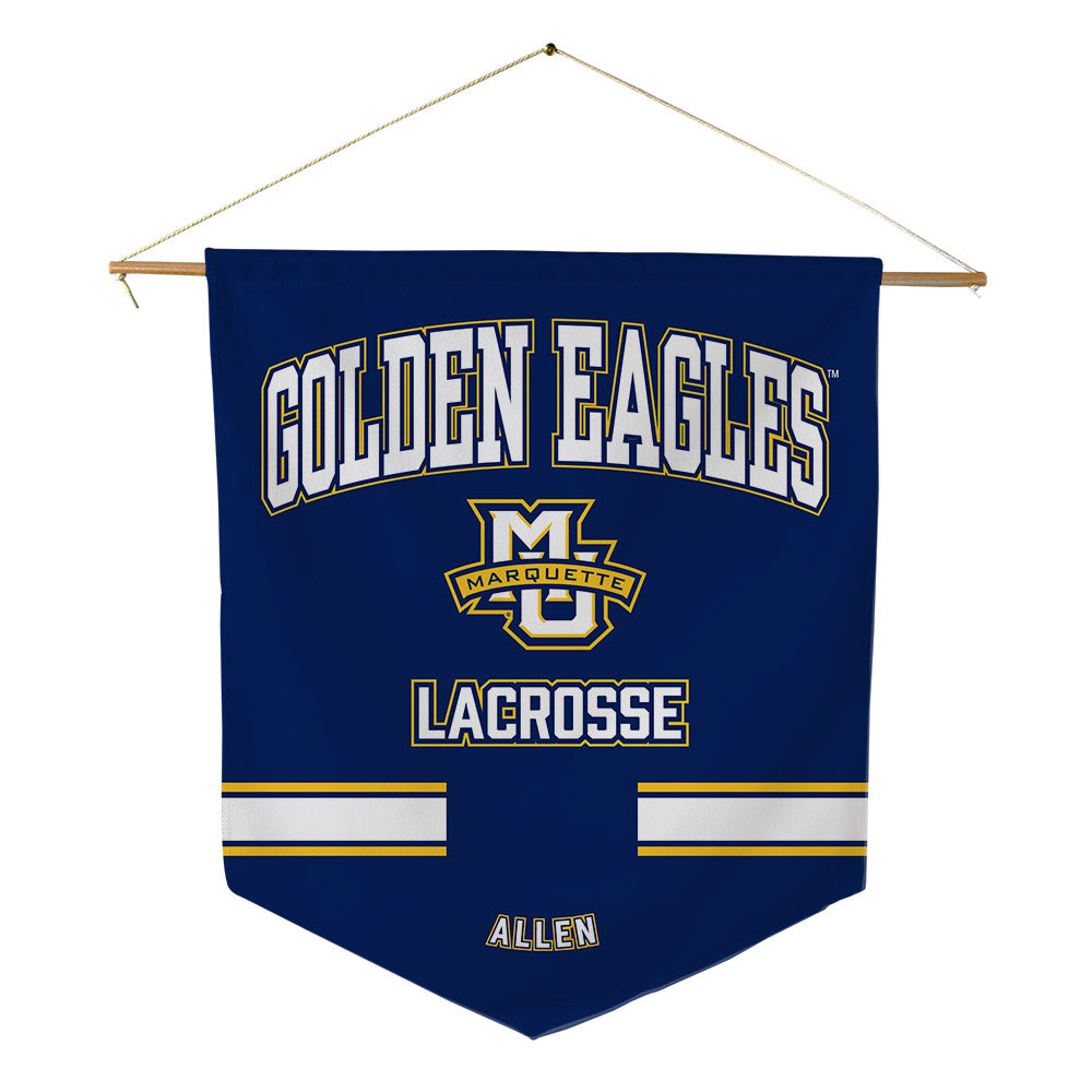 Marquette - NCAA Women's Lacrosse : Madeline Allen - Pennant - 18" x 21"-0