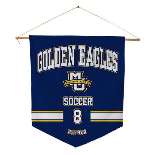Marquette - NCAA Women's Soccer : Callie Hefner - Pennant - 18" x 21"-0