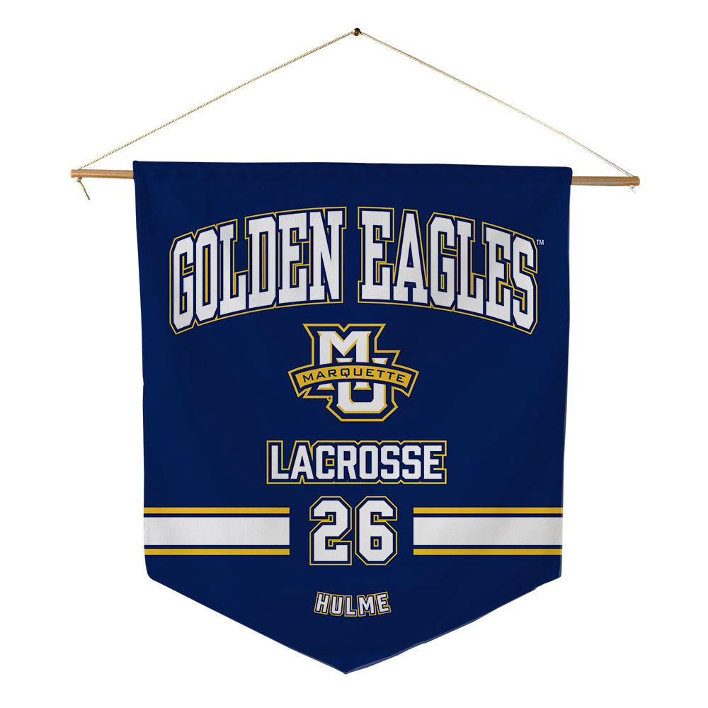 Marquette - NCAA Men's Lacrosse : Zach Hulme - Pennant - 18" x 21"-0
