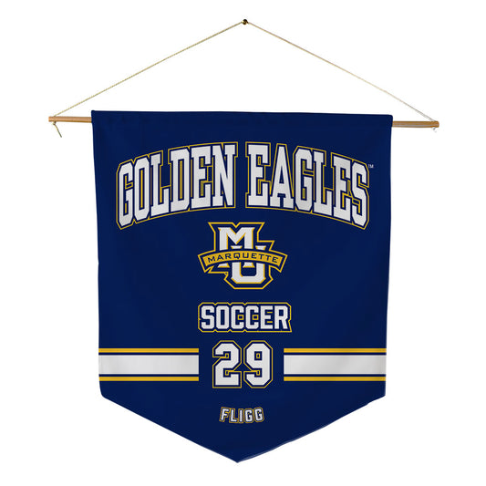 Marquette - NCAA Women's Soccer : Mary Fligg - Pennant - 18" x 21"-0