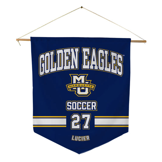 Marquette - NCAA Women's Soccer : Piper Lucier - Pennant - 18" x 21"-0