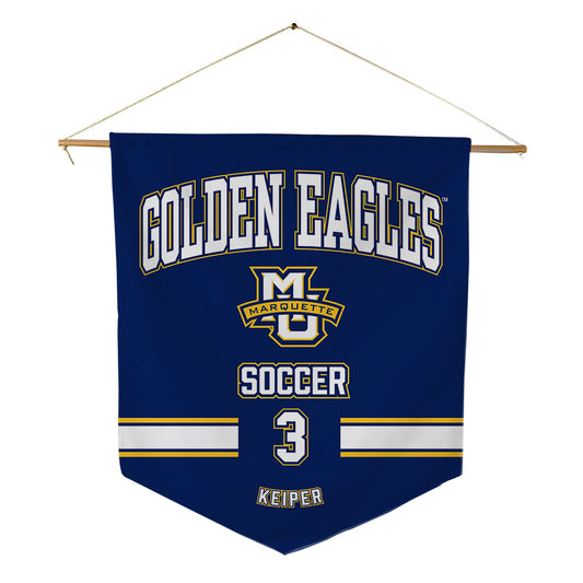 Marquette - NCAA Women's Soccer : Molly Keiper - Pennant - 18" x 21"-0
