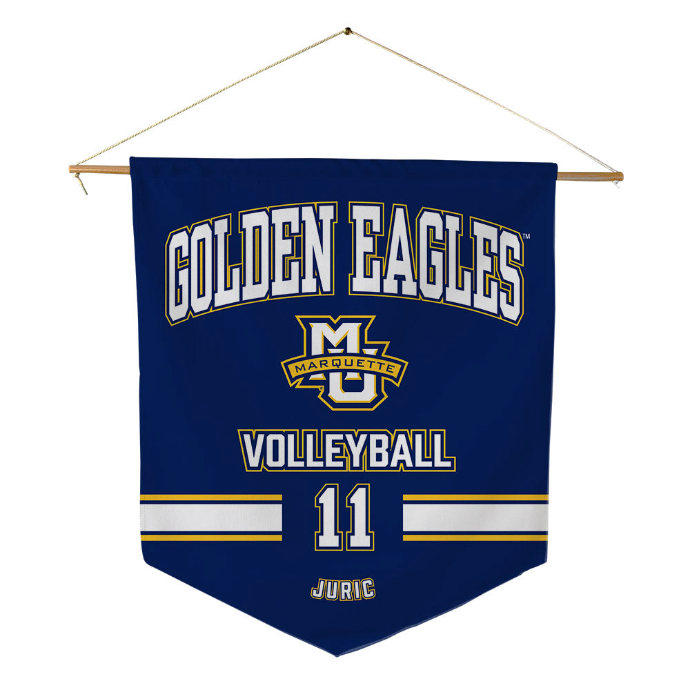Marquette - NCAA Women's Volleyball : Tani Juric - Pennant - 18" x 21"-0