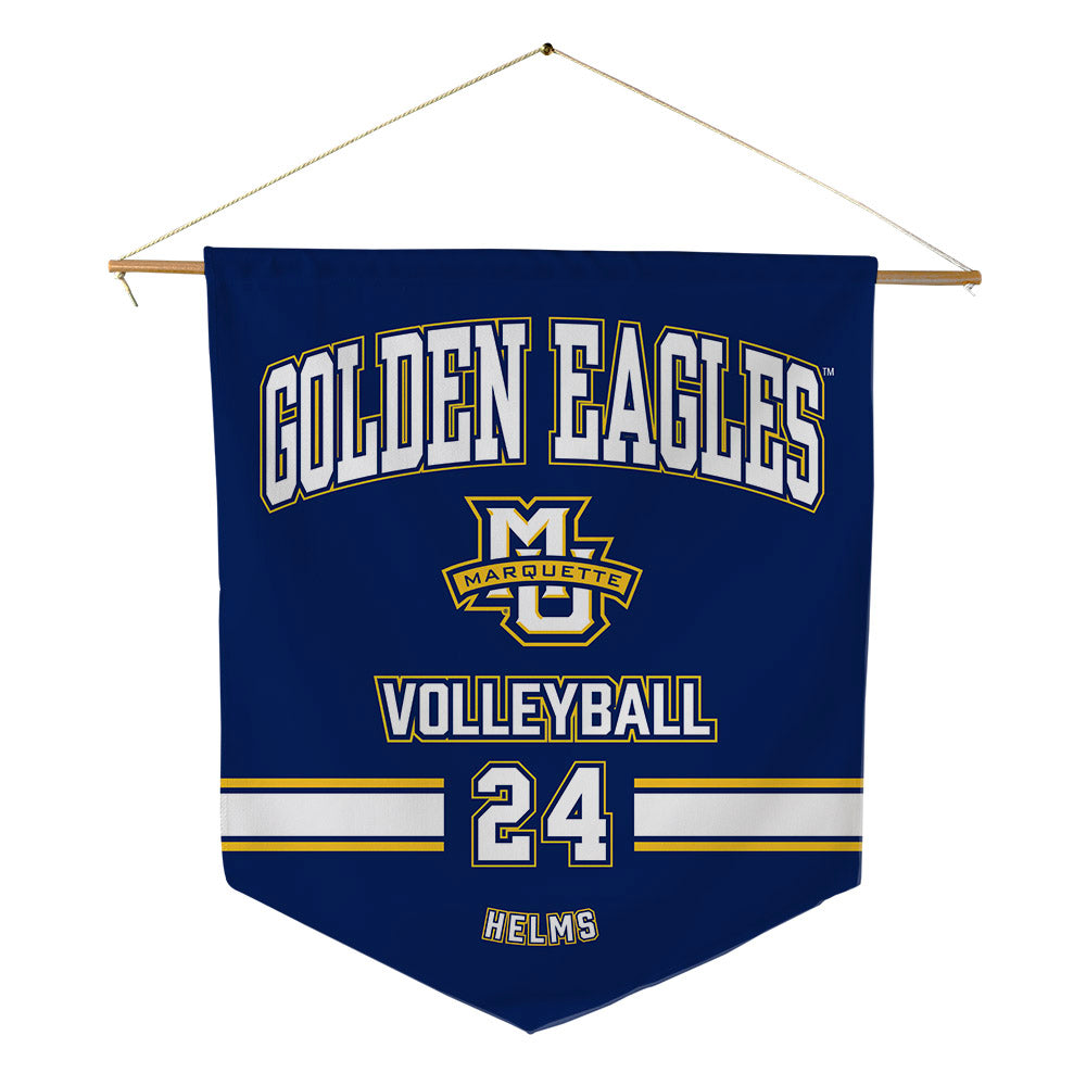 Marquette - NCAA Women's Volleyball : Avery Helms - Pennant - 18" x 21"-0