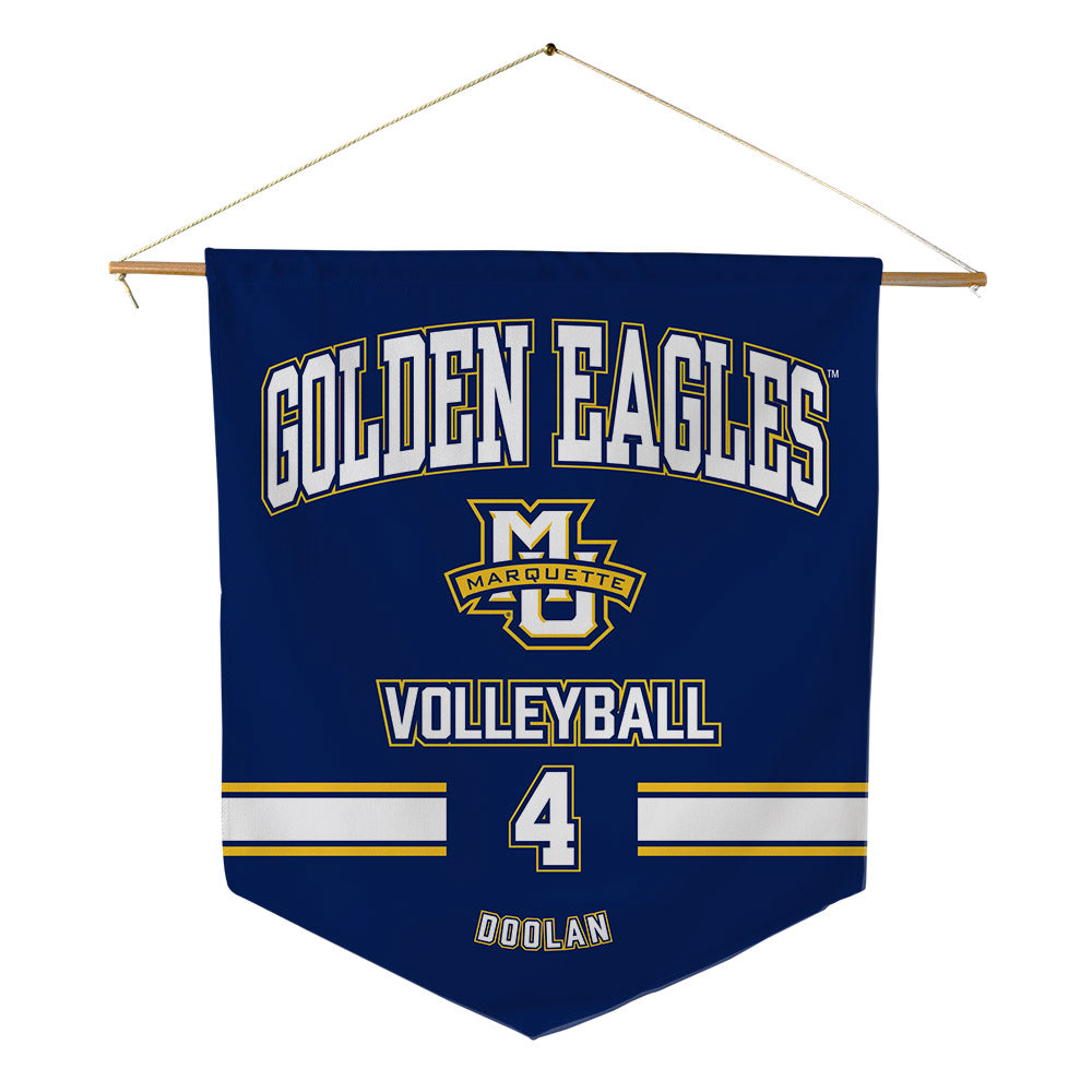 Marquette - NCAA Women's Volleyball : Caydence Doolan - Pennant - 18" x 21"-0