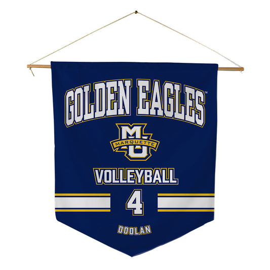 Marquette - NCAA Women's Volleyball : Caydence Doolan - Pennant - 18" x 21"-0