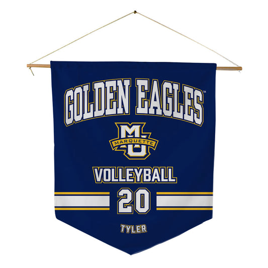 Marquette - NCAA Women's Volleyball : Carson Tyler - Pennant - 18" x 21"-0