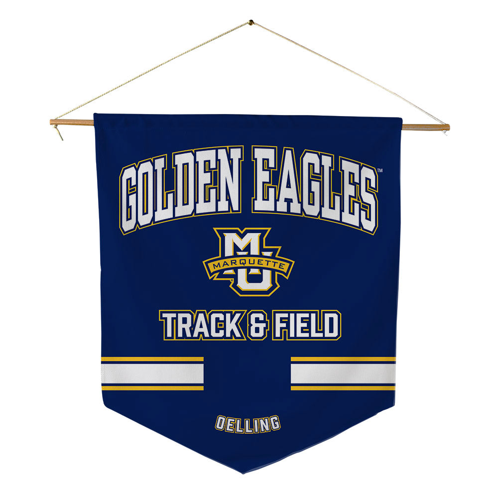 Marquette - NCAA Women's Track & Field : Nonic Oelling - Pennant - 18" x 21"-0