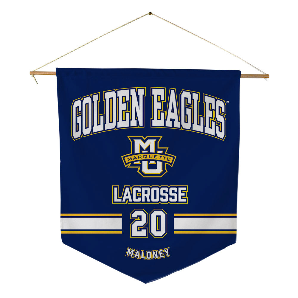 Marquette - NCAA Men's Lacrosse : Michael Maloney - Pennant - 18" x 21"-0