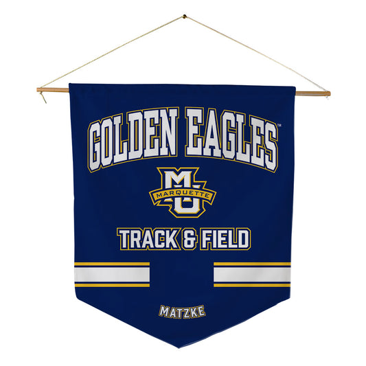 Marquette - NCAA Men's Track & Field : Alexander Matzke - Pennant - 18" x 21"-0