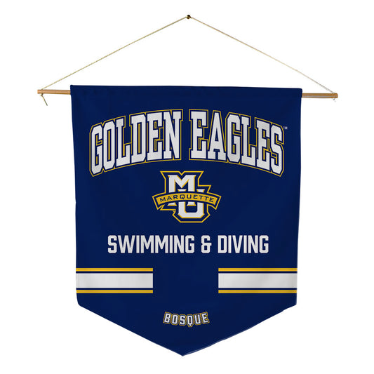 Marquette - NCAA Women's Swimming & Diving : Eliana Bosque - Pennant - 18" x 21"-0