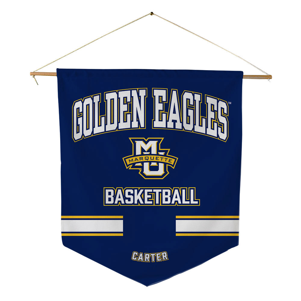 Marquette - NCAA Women's Basketball : Se'Crette Carter - Pennant - 18" x 21"-0