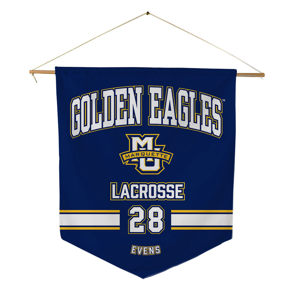 Marquette - NCAA Women's Lacrosse : Hannah Evens - Pennant - 18" x 21"-0