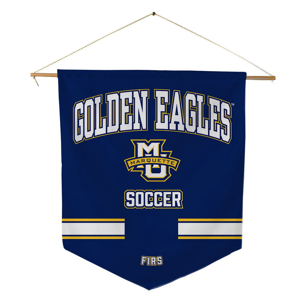 Marquette - NCAA Men's Soccer : Dominic Firs - Pennant - 18" x 21"-0
