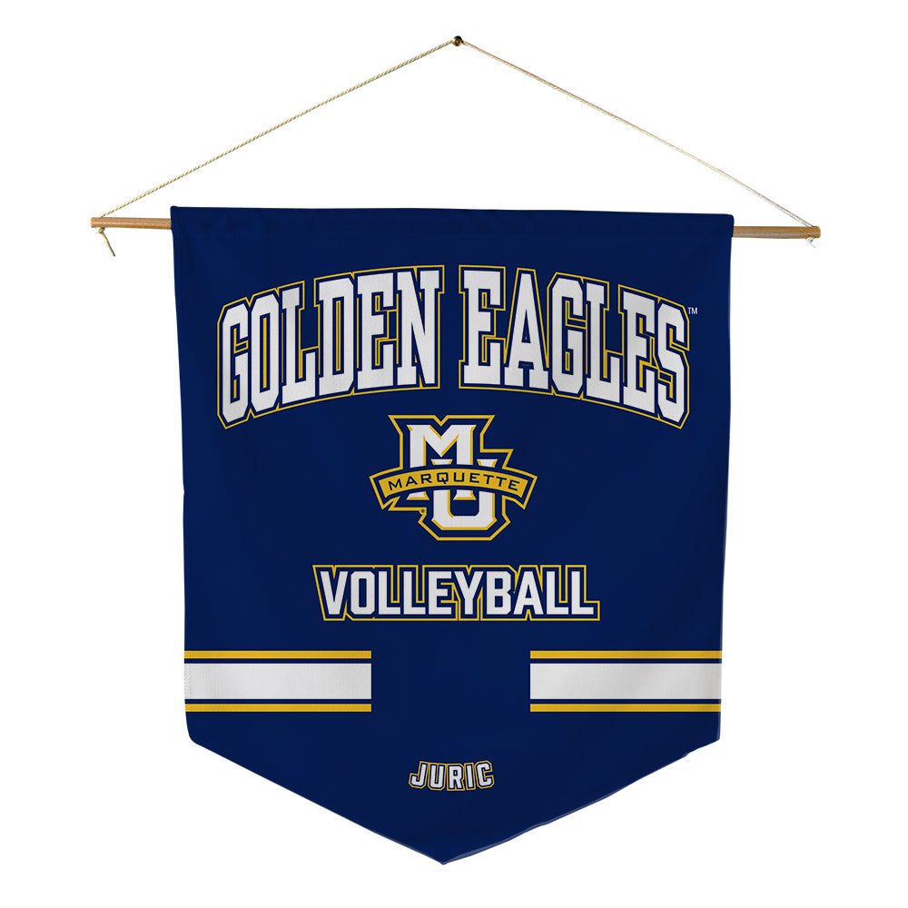Marquette - NCAA Women's Volleyball : Emi Juric - Pennant - 18" x 21"-0