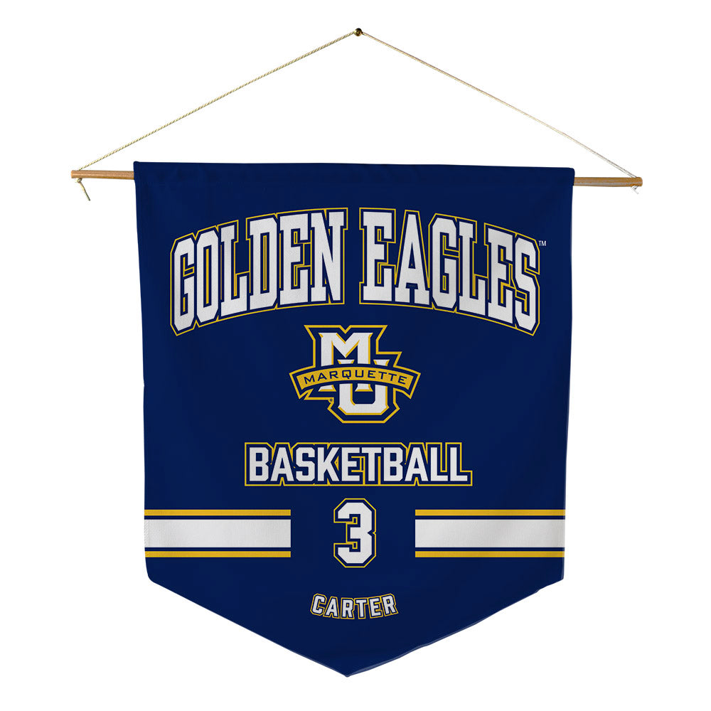 Marquette - NCAA Women's Basketball : Se'Crette Carter - Pennant - 18" x 21"-0