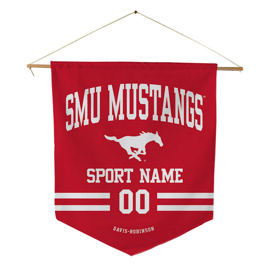 SMU - NCAA Football : Jaelyn Davis-Robinson - Pennant - 18" x 21"-0