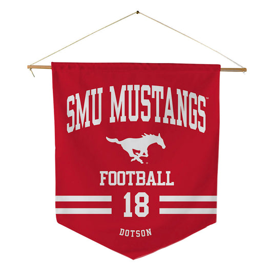 SMU - NCAA Football : KD Dotson - Pennant - 18" x 21"-0
