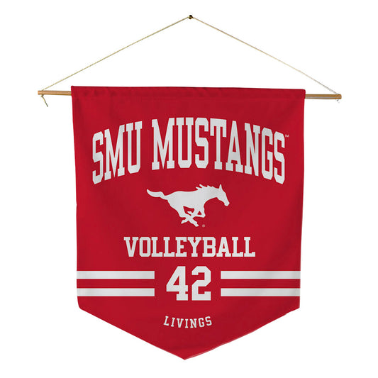 SMU - NCAA Women's Volleyball : Jadyn Livings - Pennant - 18" x 21"-0