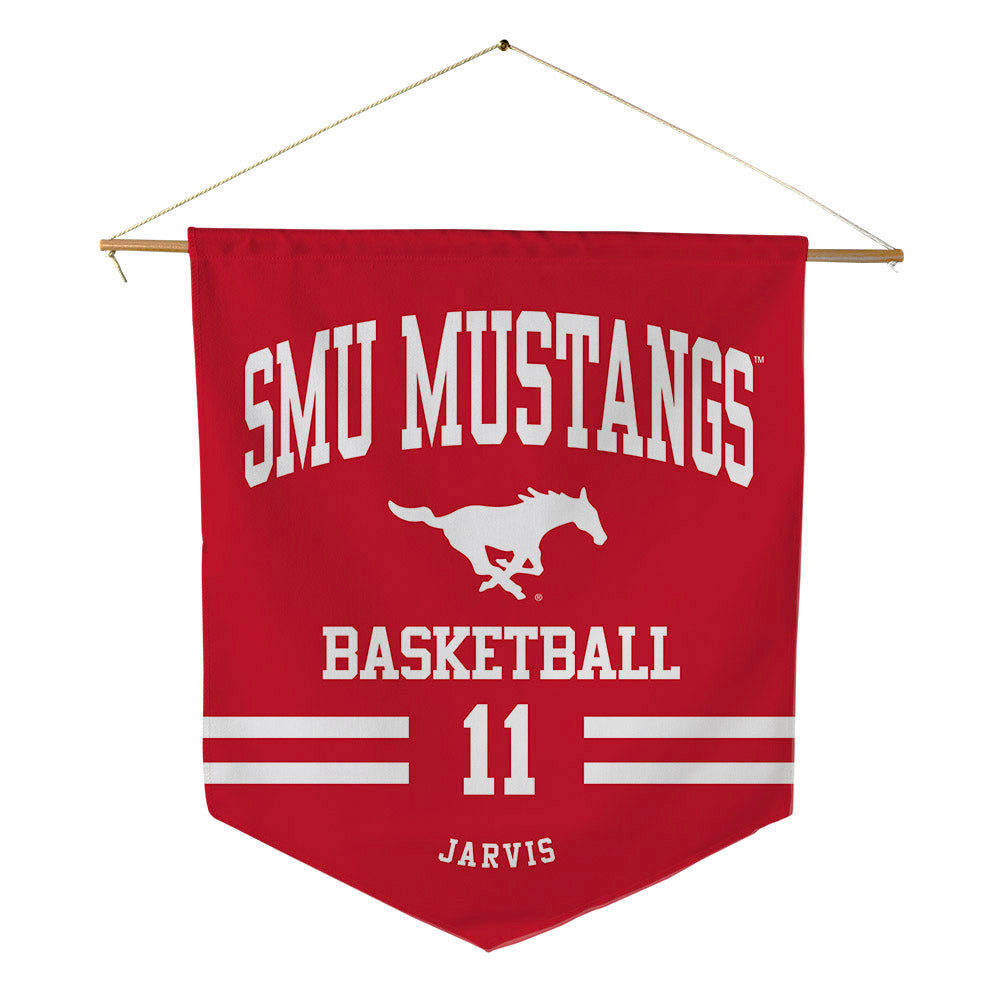SMU - NCAA Men's Basketball : Sam Jarvis - Pennant - 18" x 21"-0