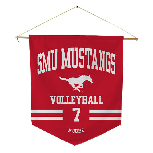 SMU - NCAA Women's Volleyball : Ellie Moore - Pennant - 18" x 21"-0