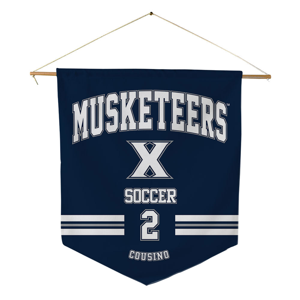 Xavier - NCAA Men's Soccer : Reece Cousino - Pennant - 18" x 21"-0