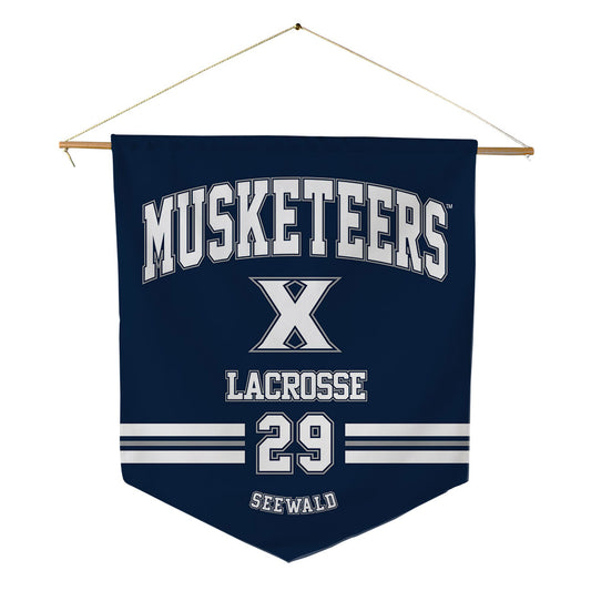Xavier - NCAA Women's Lacrosse : Julia Seewald - Pennant - 18" x 21"-0