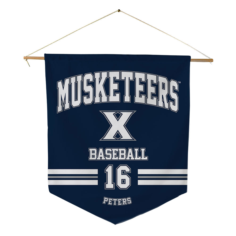 Xavier - NCAA Baseball : Eddie Peters - Pennant - 18" x 21"-0