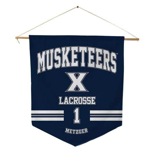 Xavier - NCAA Women's Lacrosse : Mackenzie Metzger - Pennant - 18" x 21"-0