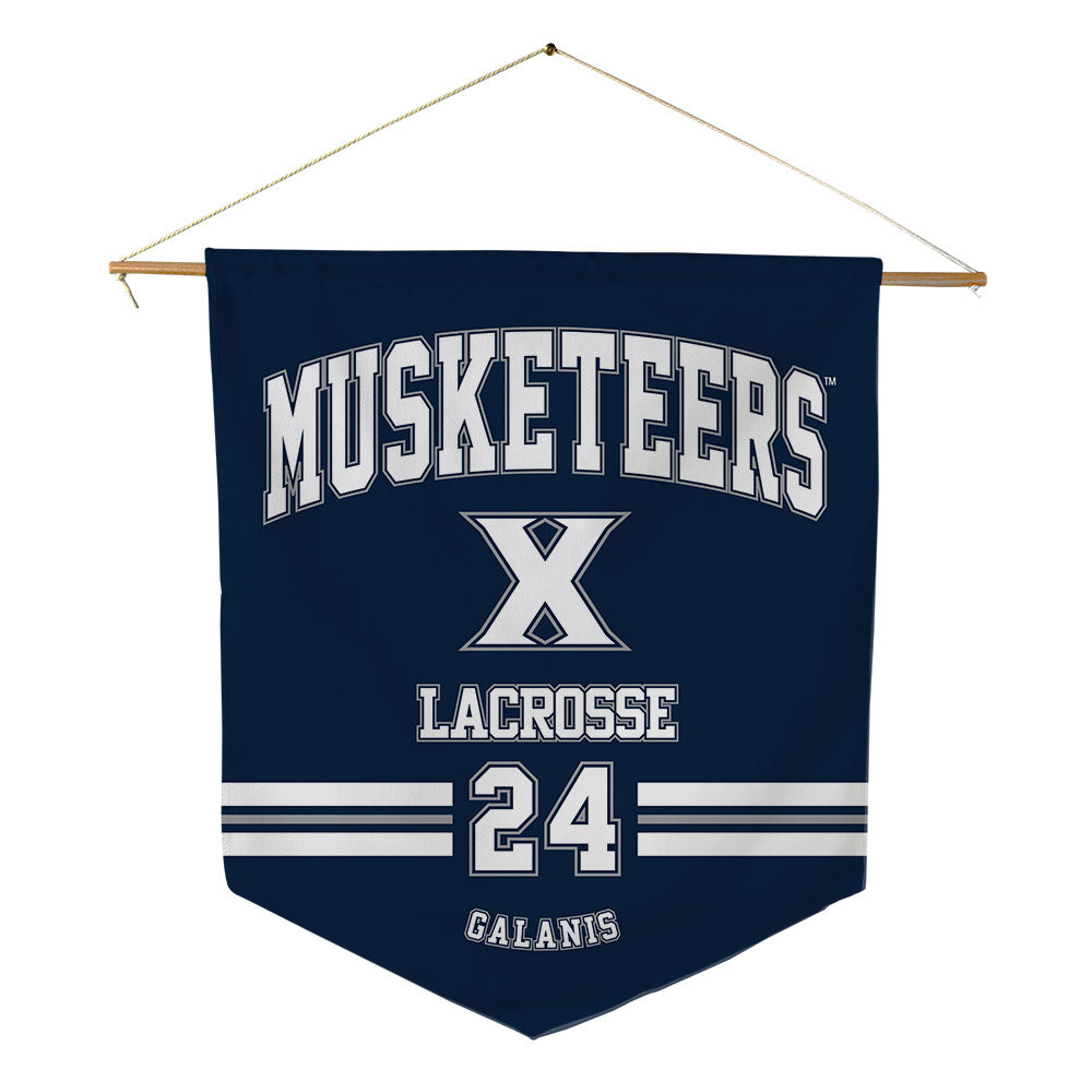Xavier - NCAA Women's Lacrosse : Grace Galanis - Pennant - 18" x 21"-0