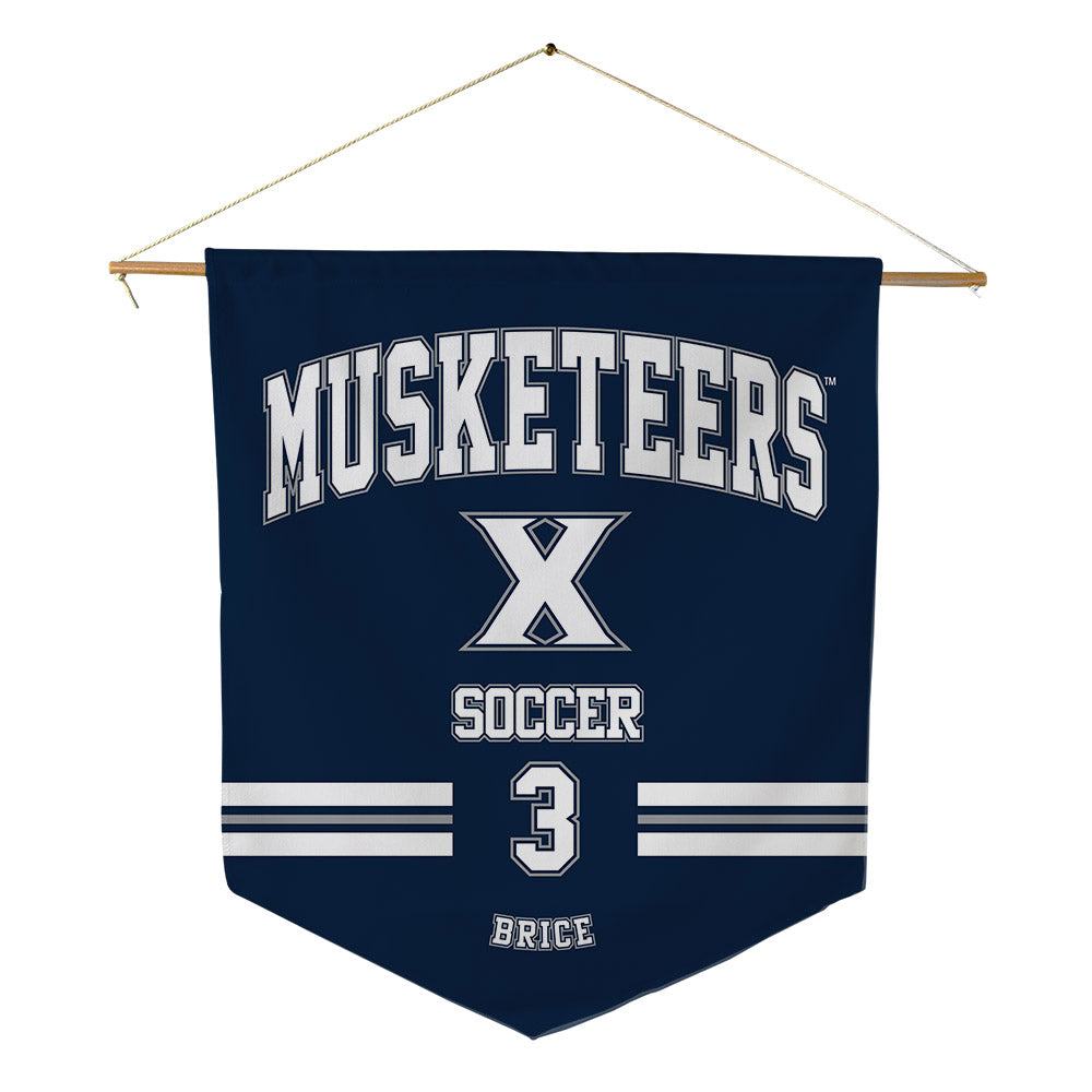 Xavier - NCAA Men's Soccer : Nolan Brice - Pennant - 18" x 21"-0