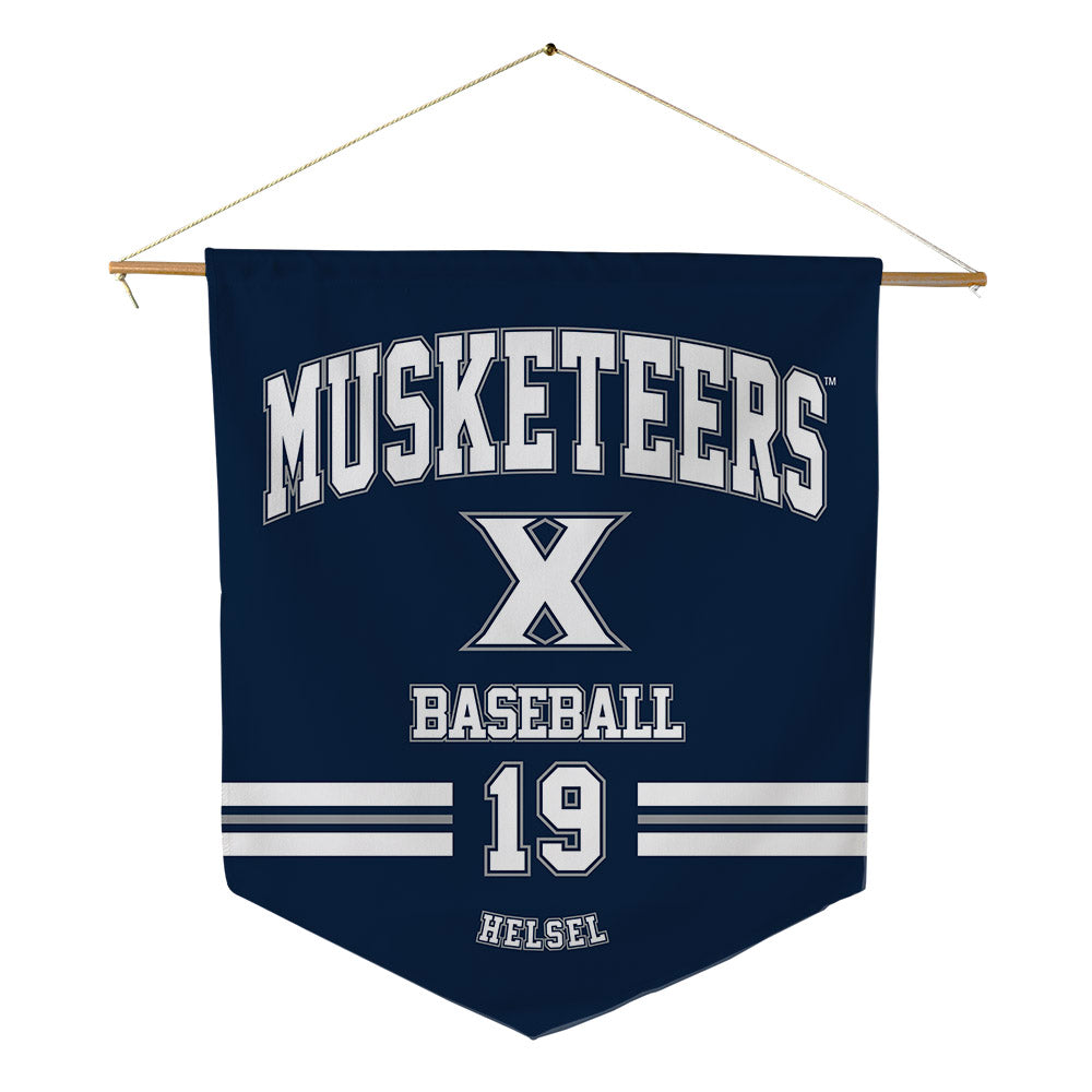Xavier - NCAA Baseball : Garrett Helsel - Pennant - 18" x 21"-0