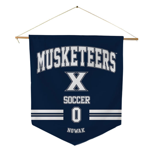 Xavier - NCAA Men's Soccer : Austin Nowak - Pennant - 18" x 21"-0