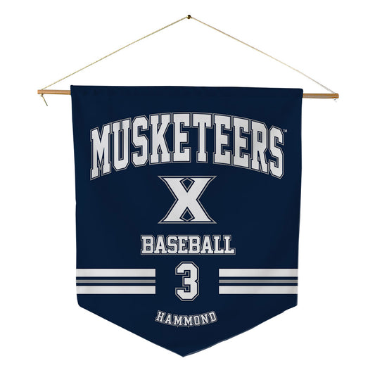 Xavier - NCAA Baseball : Luke Hammond - Pennant - 18" x 21"-0