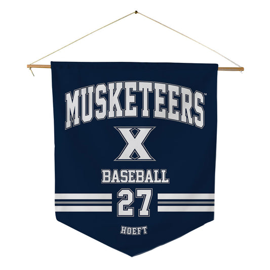 Xavier - NCAA Baseball : Sam Hoeft - Pennant - 18" x 21"-0