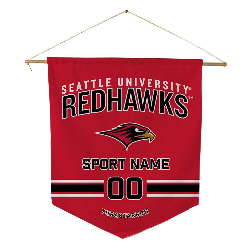 Seattle - NCAA Men's Basketball : Tomas Thrastarson - Pennant - 18" x 21"-0