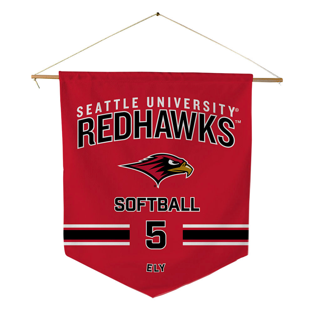 Seattle - NCAA Softball : Bella Ely - Pennant - 18" x 21"-0