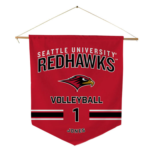 Seattle - NCAA Women's Volleyball : Bella Jones - Pennant - 18" x 21"-0