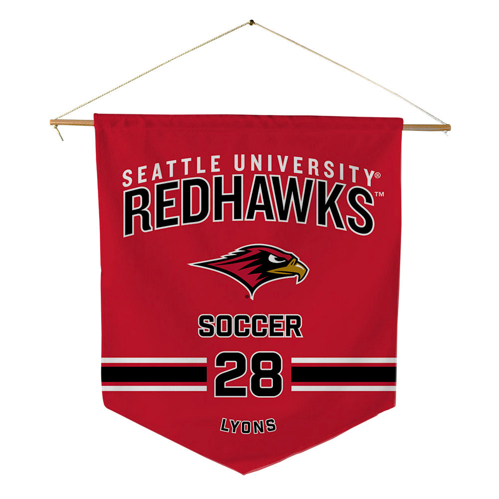 Seattle - NCAA Women's Soccer : Amira Lyons - Pennant - 18" x 21"-0