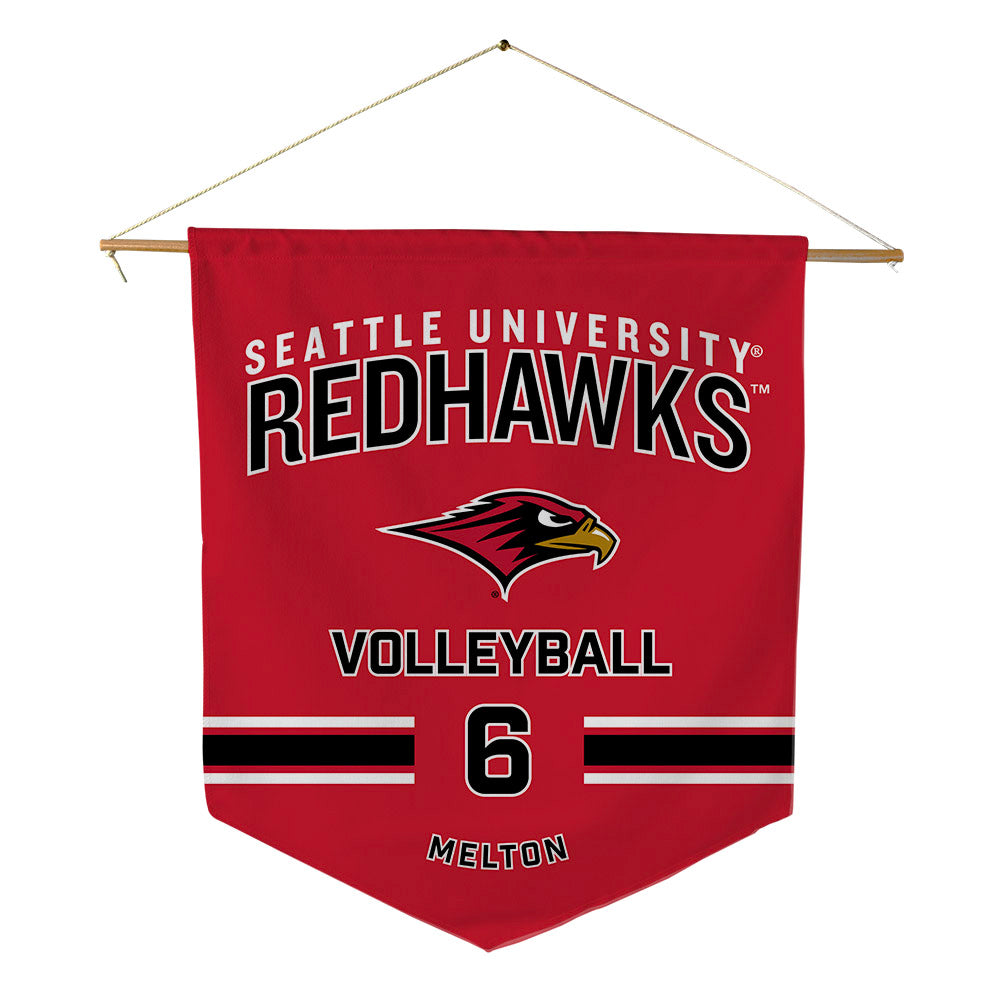 Seattle - NCAA Women's Volleyball : Teagan Melton - Pennant - 18" x 21"-0