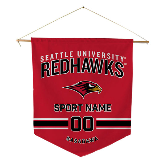 Seattle - NCAA Men's Tennis : Jun Sasagawa - Pennant - 18" x 21"-0