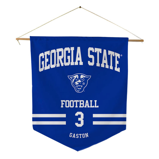 Georgia State - NCAA Football : Demonte Gaston - Pennant - 18" x 21"-0