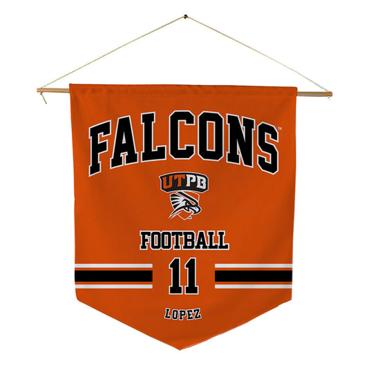 UTPB - NCAA Football : Dominic Lopez - Pennant - 18" x 21"-0