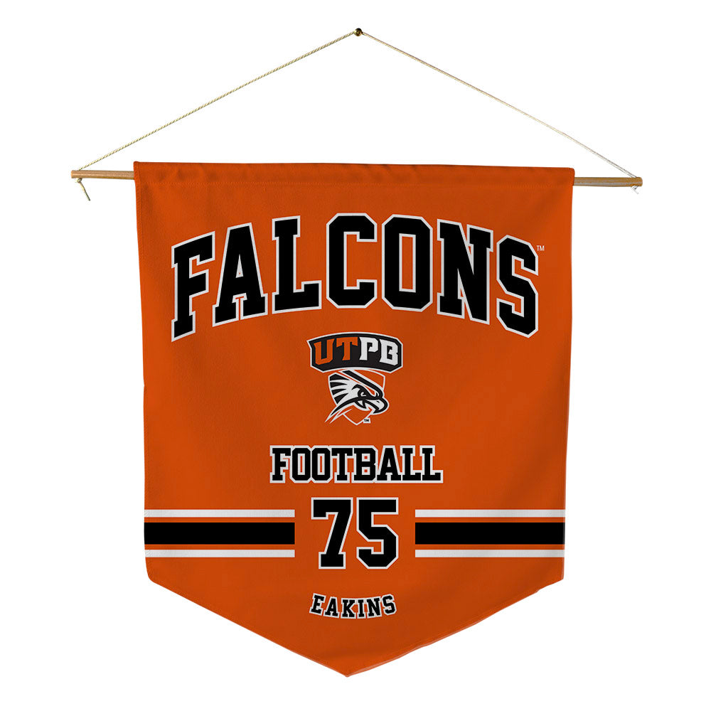 UTPB - NCAA Football : Torbyn Eakins - Pennant - 18" x 21"-0