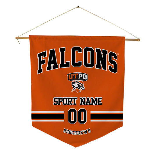 UTPB - NCAA Football : Godgive Ugochukwu - Pennant - 18" x 21"-0