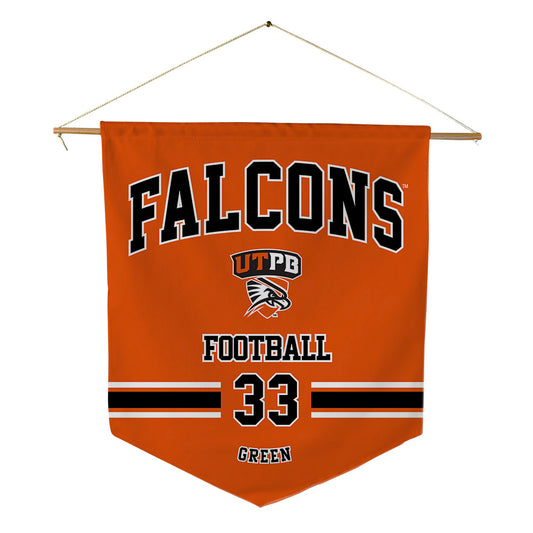 UTPB - NCAA Football : Devin Green - Pennant - 18" x 21"-0