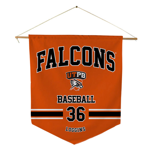 UTPB - NCAA Baseball : Jaden Loggins - Pennant - 18" x 21"-0
